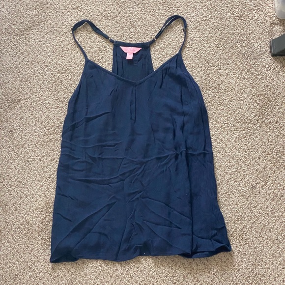 Navy Lilly Pulitzer racer back top - Picture 2 of 3